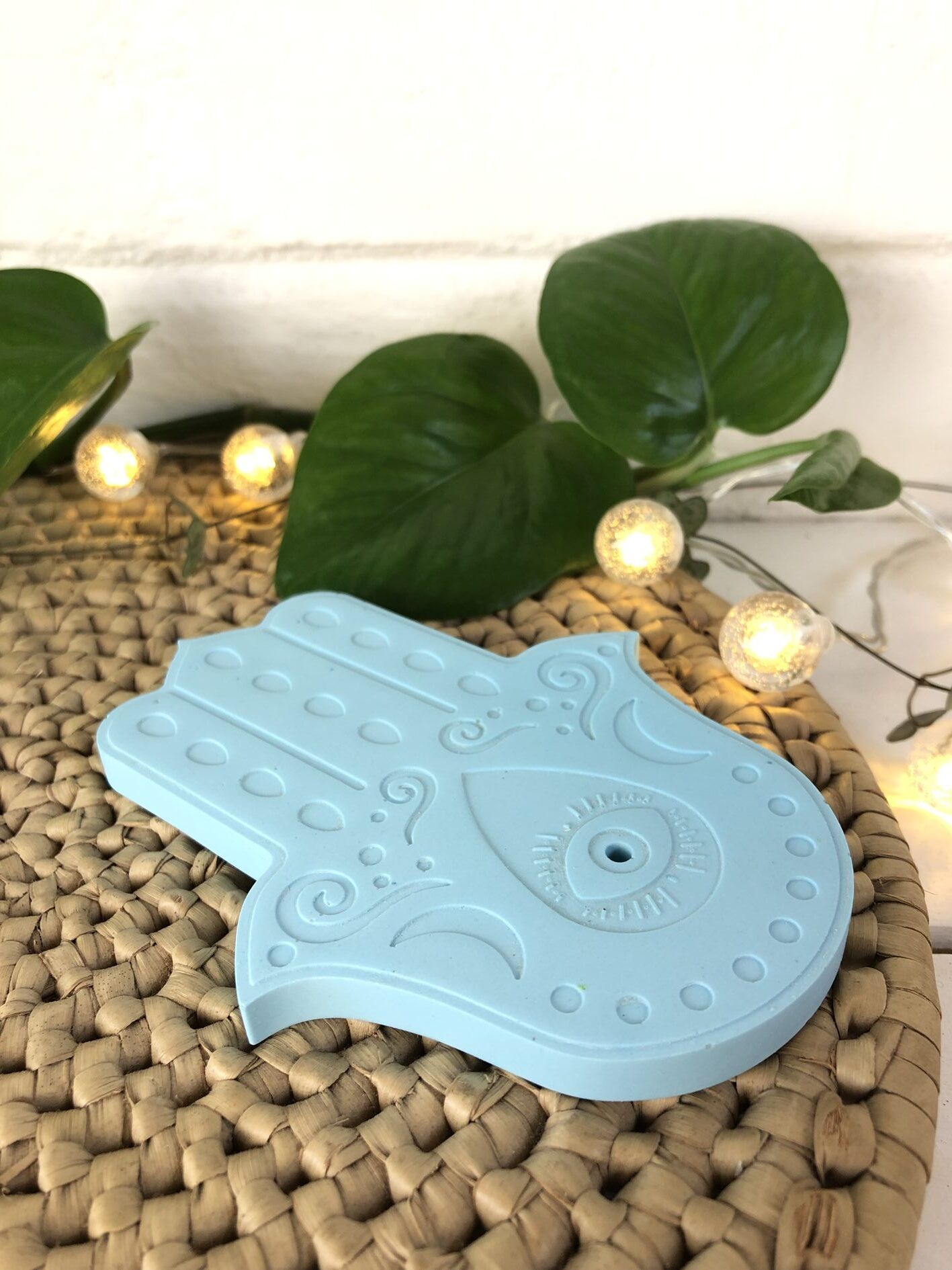 Hamsa Hand Incense Holder | Turquoise Hamsa Hand Incense Holder | Turquoise